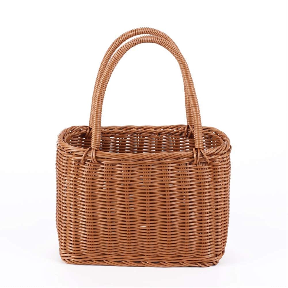Premium Woven Picnic Basket - Large Insulated Picnic Bag with Handles, Rattan-Style Picnic Hamper for Outdoor Dining, Beach, Camping & Pet Outings | Perfect for Picnics, Grocery Shopping & Travel