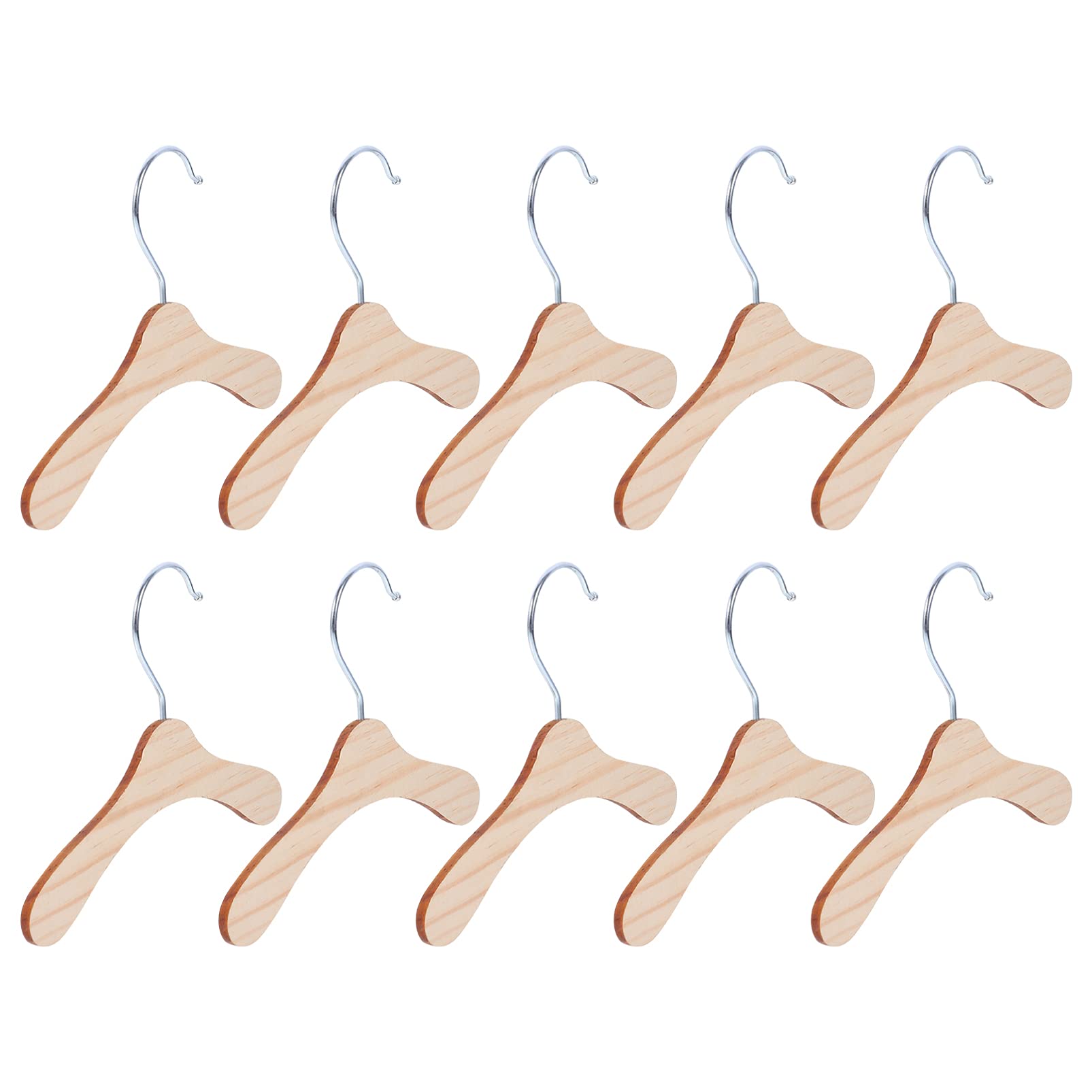 10-Pack Pet Clothes Hangers for Dogs & Cats - Durable Pet Apparel Hanger Rack for Wardrobe Organization - Perfect for Hanging Pet Costumes, Sweaters & Accessories in Closet or Laundry Room