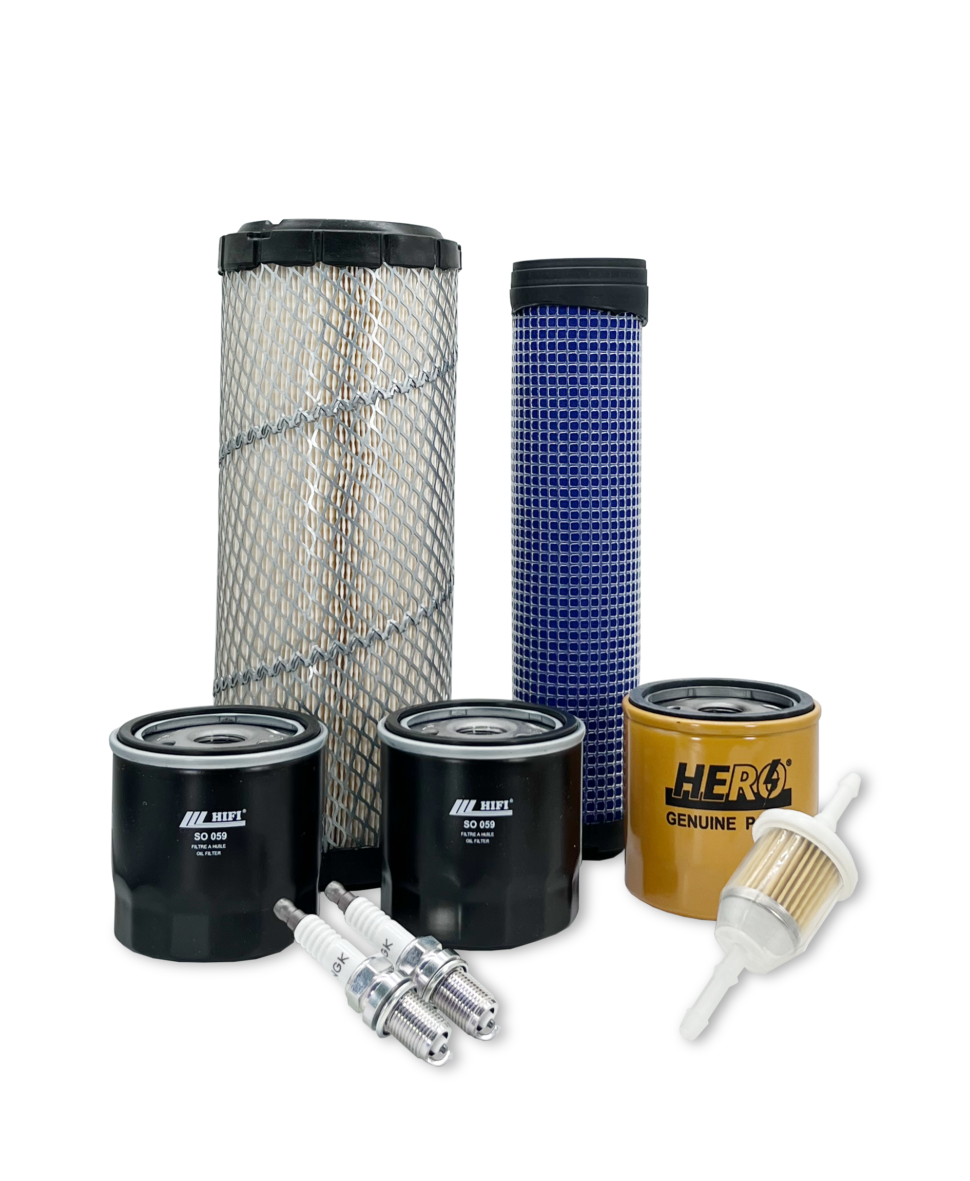 HERO® Replacement Air & Oil Filter Kit Compatible with Wright WSTX61ECV740E Stand-On Mower - Perfect for Lawn Maintenance & Landscaping Professionals
