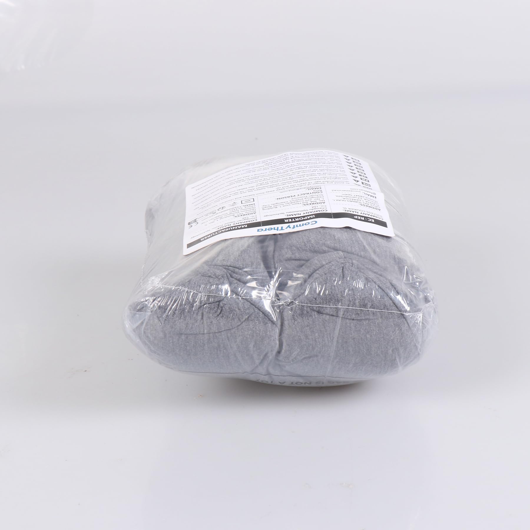 **Memory Foam Lumbar Support Pillow for Sleeping - Lower Back Pain Relief & Comfort for Back Sleepers - Dark Grey - Ideal for Office Chairs, Beds, and Travel**