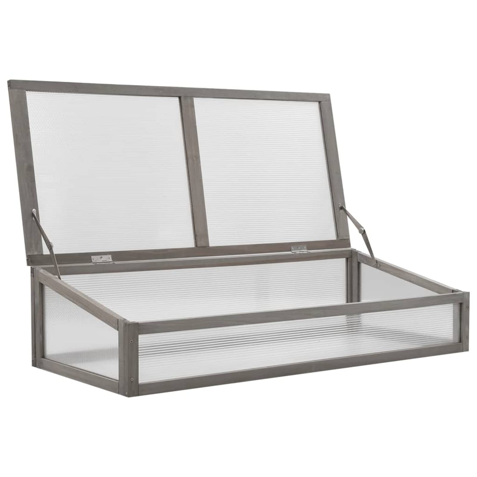 **Mogou Galvanized Metal Raised Garden Bed with Greenhouse - 43.3