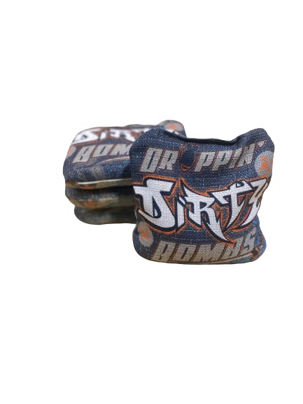 Premium Pro Series Cornhole Dirty Bomb Bags Set - 4 Professional-Grade Competition Bags - 100% Handcrafted in USA - Perfect for Backyard Games, Tailgating & Cornhole Tournaments