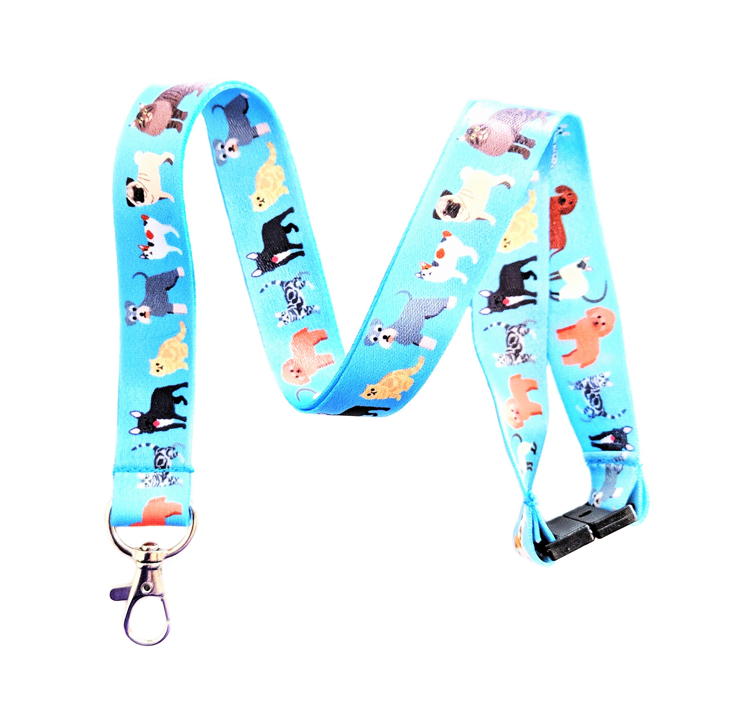Breakaway Lanyard Keychain ID Holder for Veterinarians - Safety Neck Strap for Animal Clinics & Veterinary Hospitals