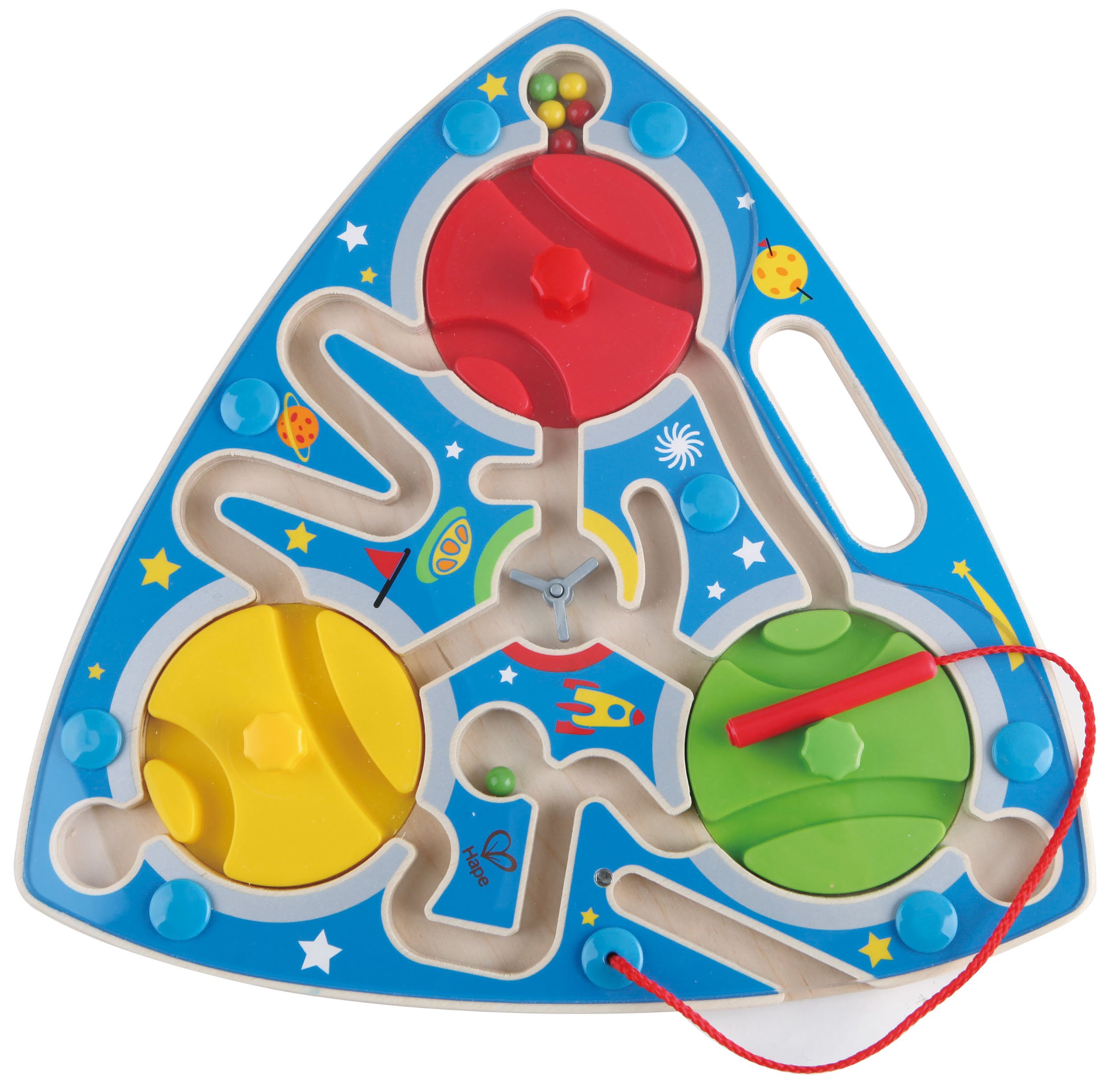 Hape Magnetic Wooden Maze Puzzle for Kids - Fun & Educational STEM Toy for Problem Solving & Hand-Eye Coordination - Perfect for Travel, Classroom & Home Play