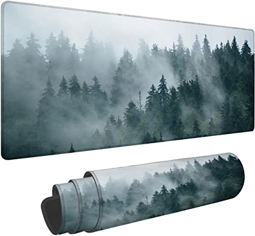 Misty Landscape with Fir Forest