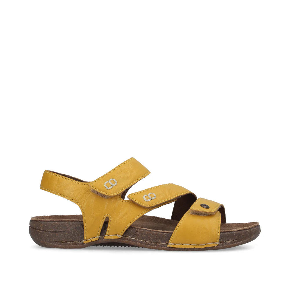 Rieker Women's Comfortable Slip-On Loafers 61402 in Yellow - Perfect for Casual Wear, Office & Travel