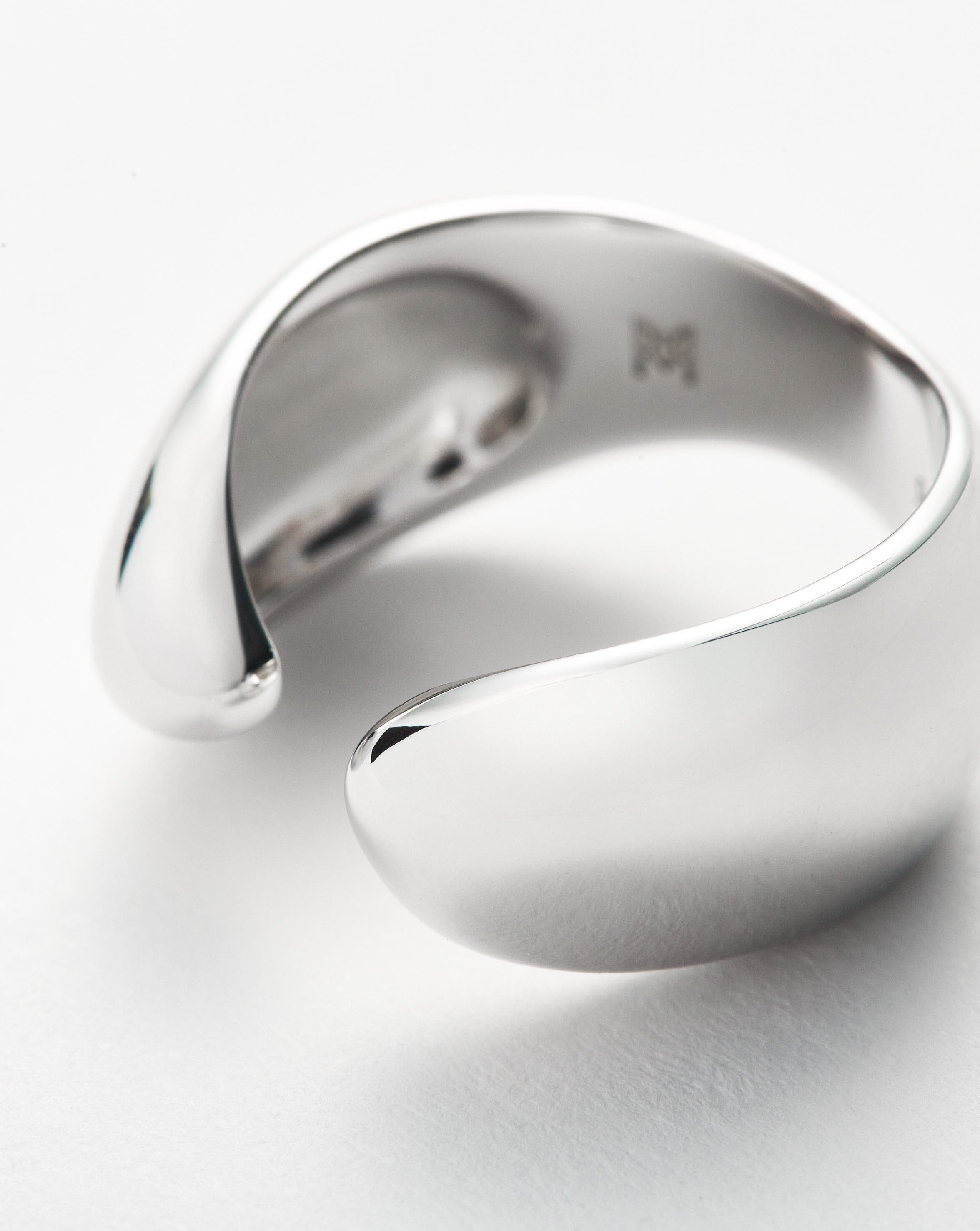 Sculptural Open Stacking Ring - Sterling Silver Stackable Rings for Women - Minimalist Boho Jewelry for Everyday Wear & Layering