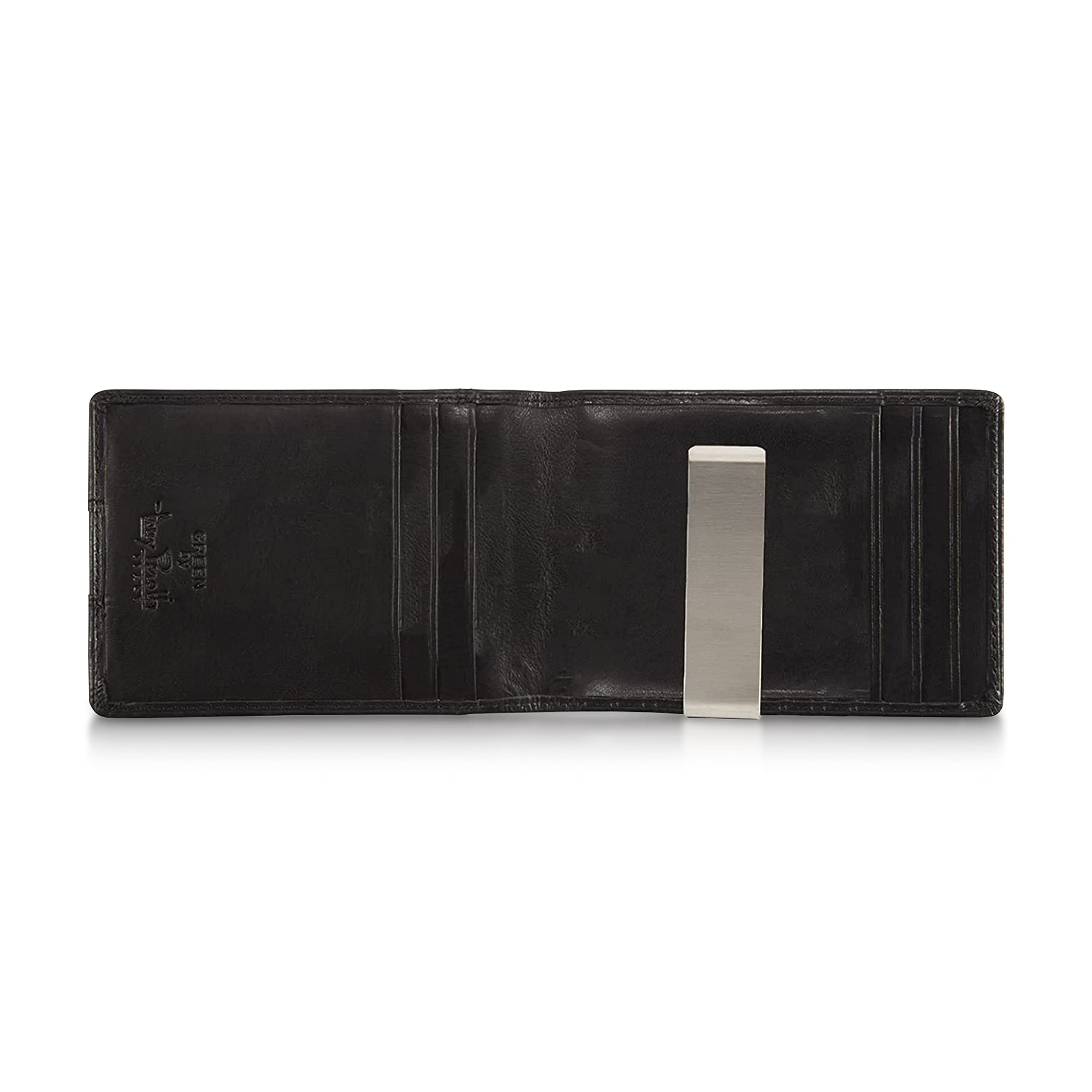 Tony Perotti Italian Leather Slim Money Clip Wallet for Men - RFID Blocking Bifold Ultra Thin Credit Card Holder | Stylish & Secure for Everyday Use, Travel & Business