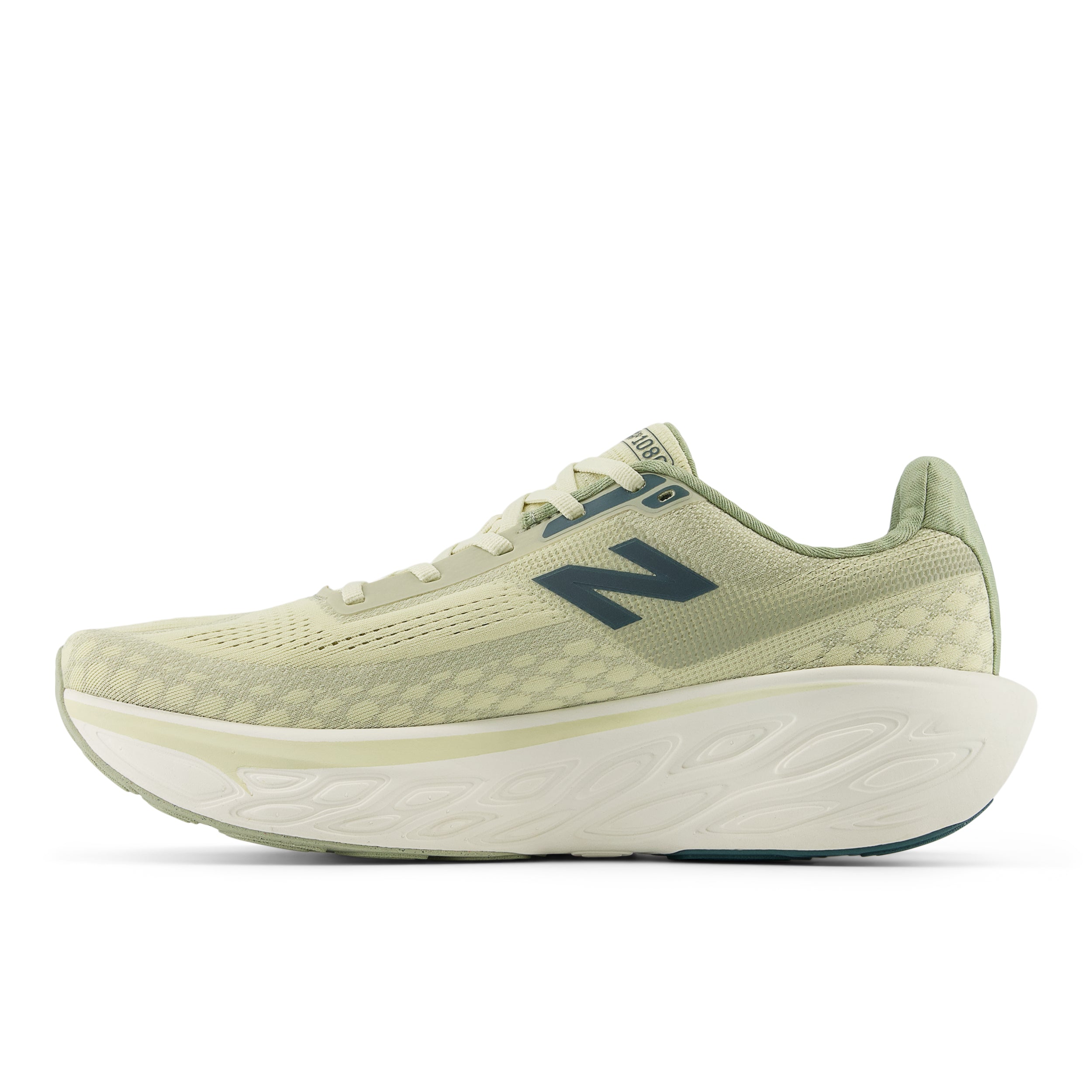 New Balance Men's Fresh Foam X 1080 v14 Running Shoes - Pale Moss/New Spruce/Linen - Lightweight Cushioned Sneakers for Jogging, Gym Workouts & Daily Wear