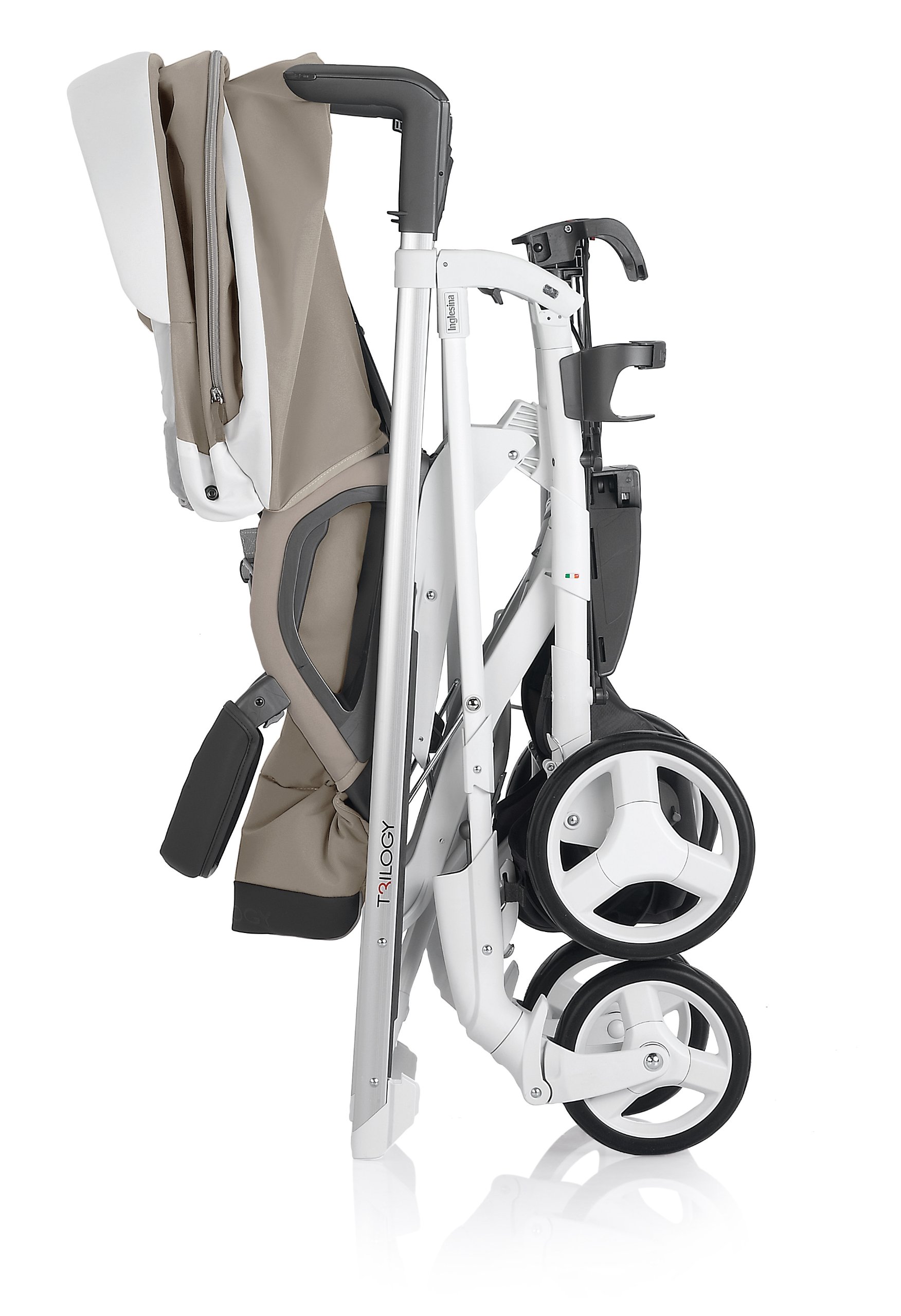 Inglesina USA Trilogy Stroller - Lightweight Compact Travel Stroller for Babies & Toddlers, Black | Perfect for City Walks, Shopping & Air Travel