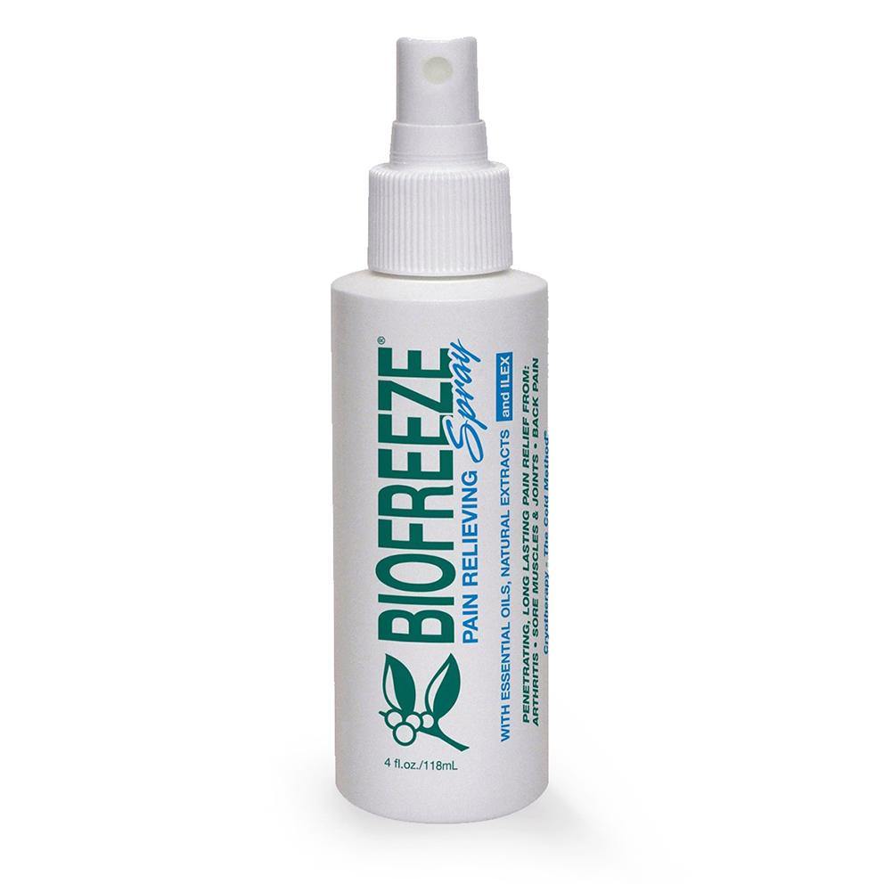 Biofreeze Pain Relief Spray 4oz - Fast-Acting Topical Analgesic for Muscle & Joint Pain - Perfect for Athletes, Gym, Post-Workout & Arthritis Relief
