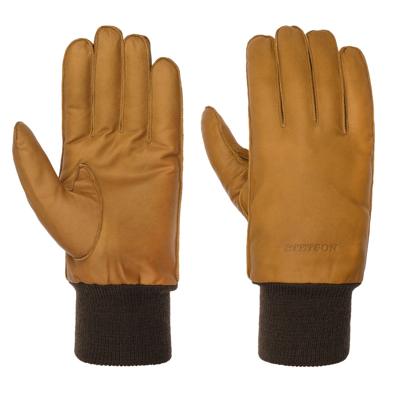 Premium Goat Nappa Leather Gloves for Men & Women - Stetson Genuine Leather Winter Driving Gloves - Warm Touchscreen Compatible for Outdoor Activities, Motorcycle Riding & Cold Weather Protection