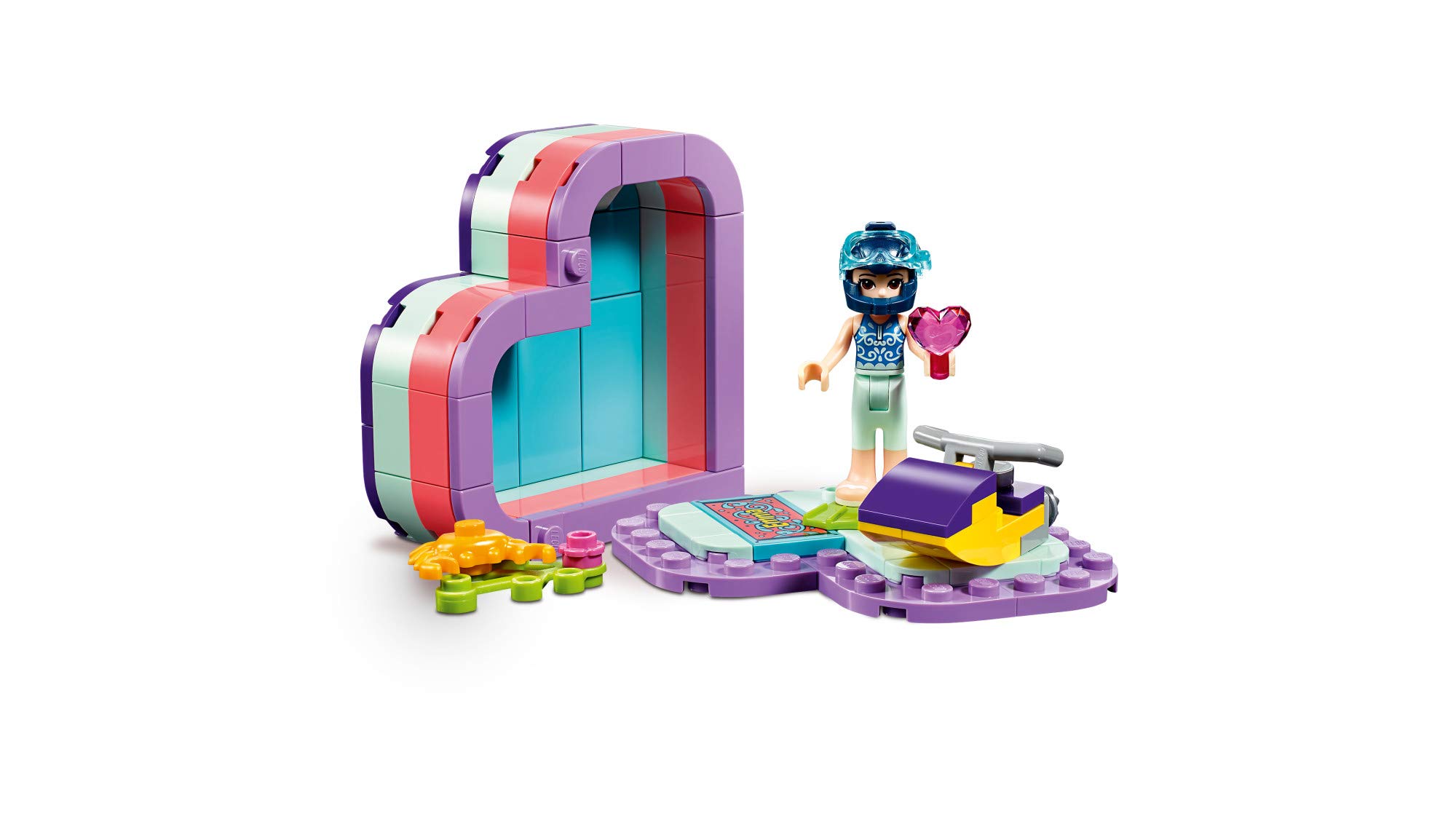LEGO Friends Emma’s Summer Heart Box 41385 Building Kit (86 Pieces) - Creative Construction Toy for Kids Ages 6+, Perfect for Birthday Gifts & Summer Playtime