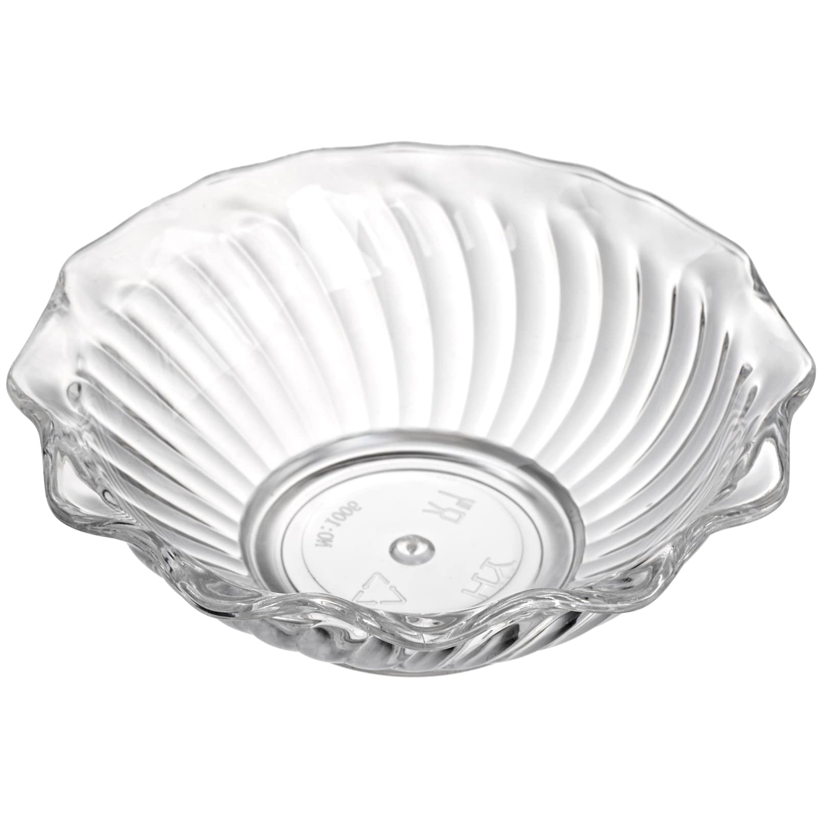 Elsjoy 12-Pack 7oz Clear Plastic Dessert Bowls - 4.7 Inch Stackable Mini Snack Bowls for Ice Cream, Candy, Nuts & Fruits - Perfect for Parties, Picnics & Home Entertaining