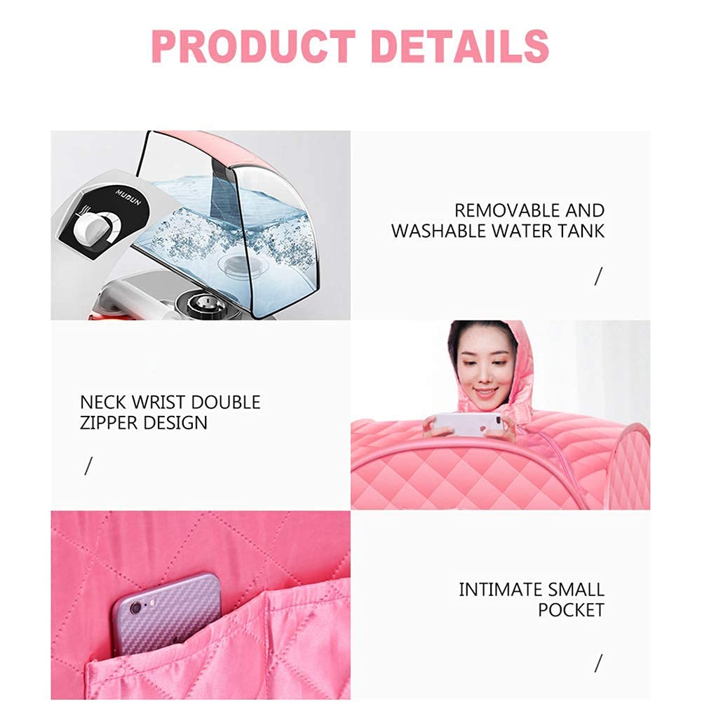 Portable Foldable Personal Steam Sauna Tent for Home Spa - Full Body Detox Therapy, Muscle Pain Relief & Weight Loss | Yellow Steam Room for Wellness & Relaxation | Perfect for Home Use, Gym Recovery, Post-Workout & Stress Relief | Ideal for Yoga, Meditation & Self-Care Sessions