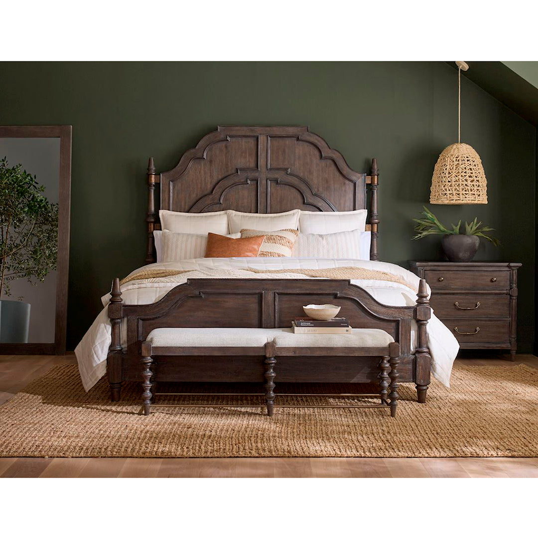 Revival Row Bed - Modern Wooden Platform Bed Frame with Headboard - Perfect for Small Spaces, Apartments & Guest Rooms