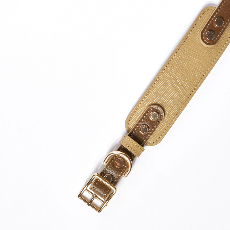 Premium Genuine Leather Dog Collar for Small Medium Large Breeds - Adjustable & Stylish Pet Accessory for Walking, Training, and Everyday Use