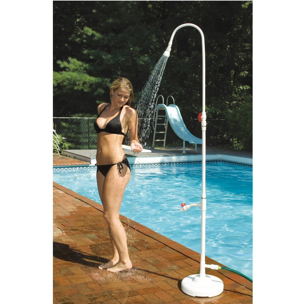 Hydrotools Swimline Model 89031 Outdoor Pool Shower - Durable Stainless Steel Design for Swimming Pool, Beach & Backyard Use