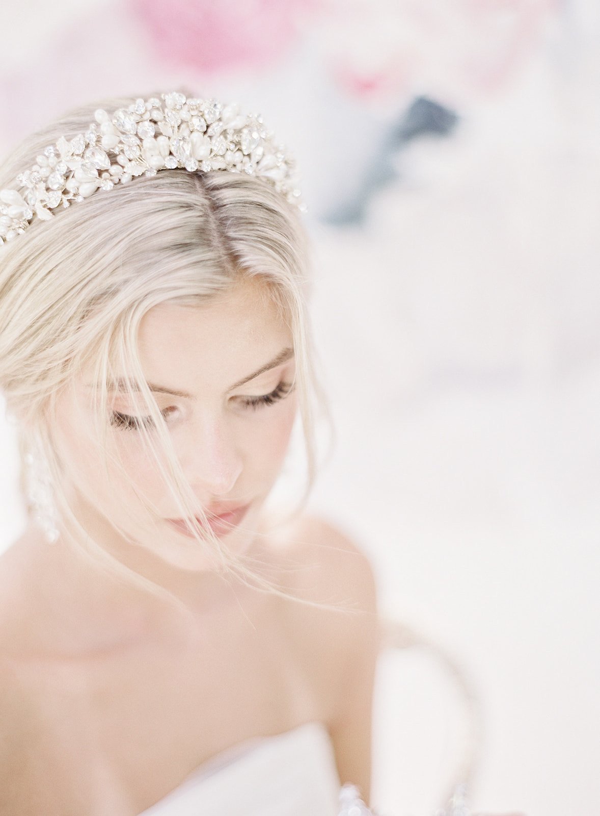 Elegant RANIER Crystal & Freshwater Pearl Bridal Tiara Headpiece - Perfect for Weddings, Prom, Pageants and Special Occasions