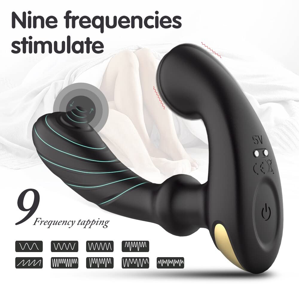 Remote Control Prostate Massager for Men - Powerful Vibrating Anal Plug with Thumping Sensation, Wireless Adult Toy for Couples & Solo Play - Perfect for G-Spot Stimulation & Enhanced Pleasure