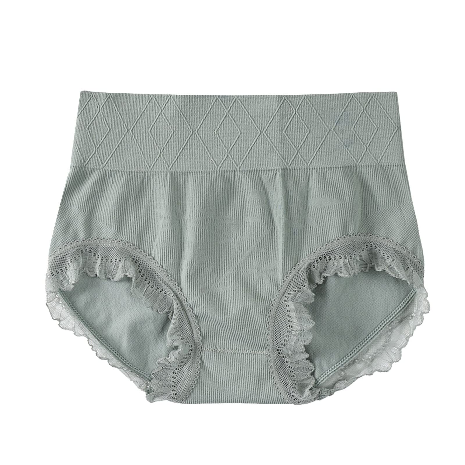 DHENLI Women's Cotton Underwear - Soft & Comfortable Hipster Panties with Lace Trim, Stretch Full Briefs for Everyday Wear, Sleep & Lounge