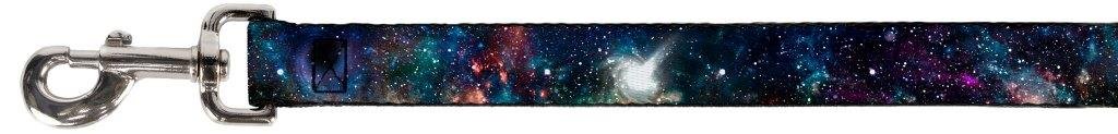 Buckle-Down Pet Leash - 6FT Galaxy Print Dog Leash with Heavy-Duty Hardware, 1.5 Inch Wide for Medium to Large Dogs - Perfect for Walking, Hiking & Outdoor Adventures