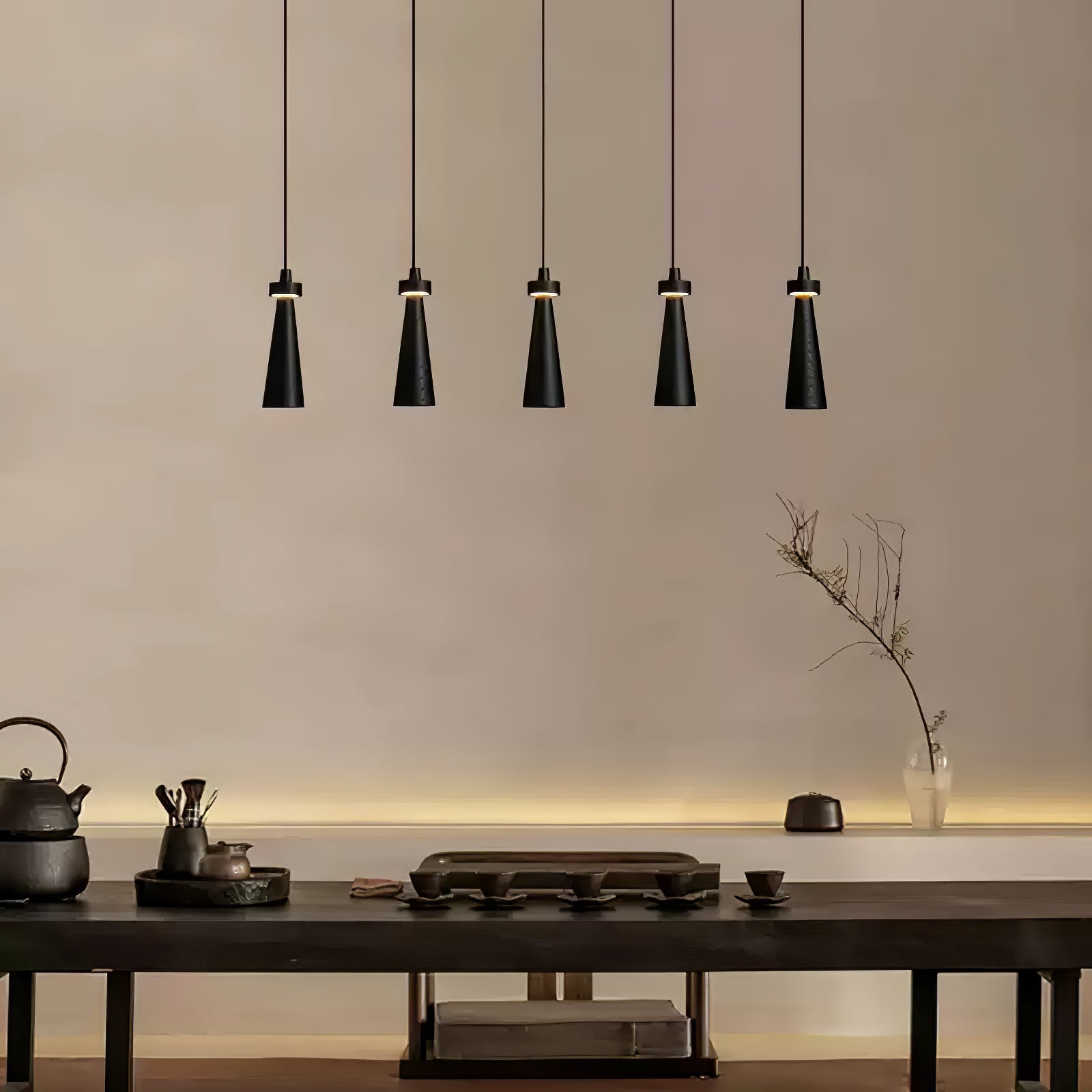 Loma Pendant Light - Modern Minimalist Hanging Lamp for Kitchen Island, Dining Room & Bedroom Lighting - Adjustable Height & Dimmable LED Bulb Included