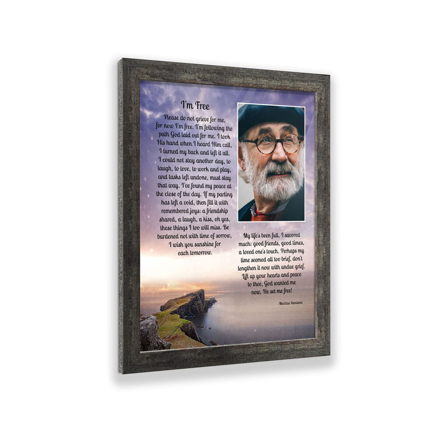 Memorial Picture Frame for Mom - Sympathy Bereavement Gift - Home Décor