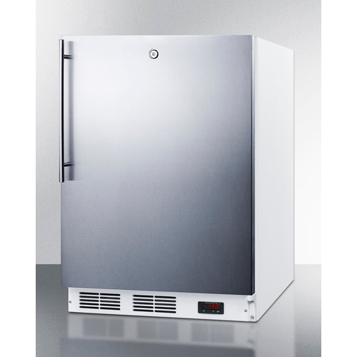 Accucold 24-Inch Wide ADA Compliant All Freezer - VT65MLSSHVADA | Energy Efficient Upright Freezer for Restaurants, Cafes & Commercial Kitchens