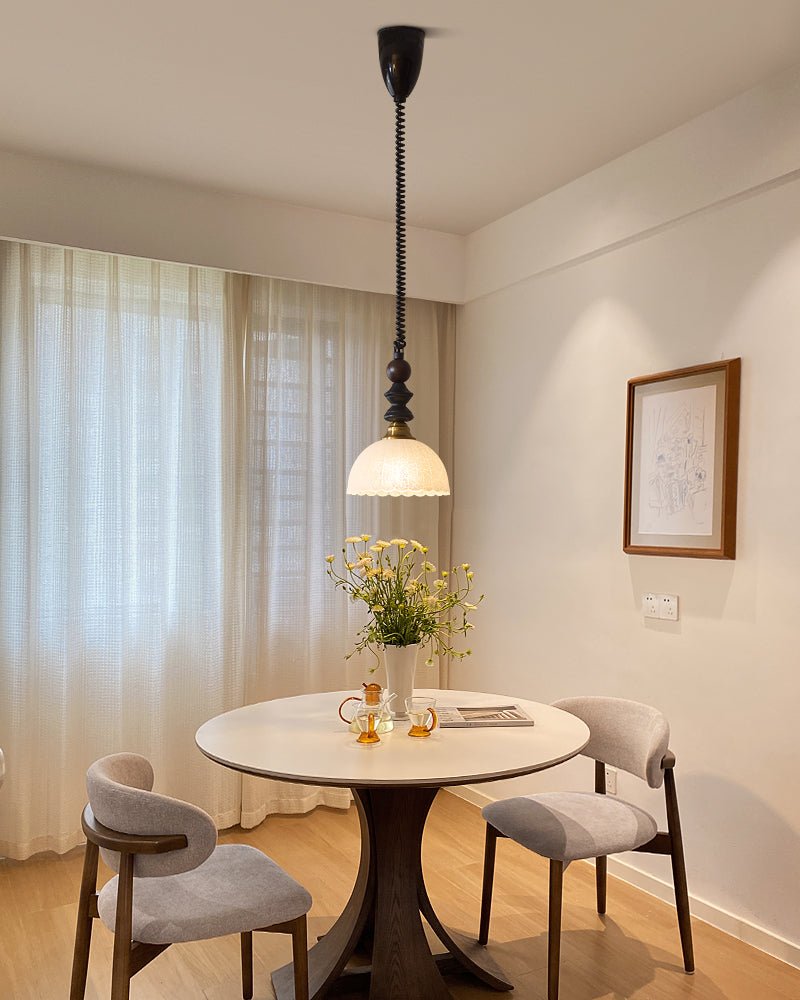 Halcyon Arch Pendant Light - Modern Glass Ceiling Fixture for Dining Room, Kitchen Island & Bedroom Lighting | Energy Efficient LED Chandelier
