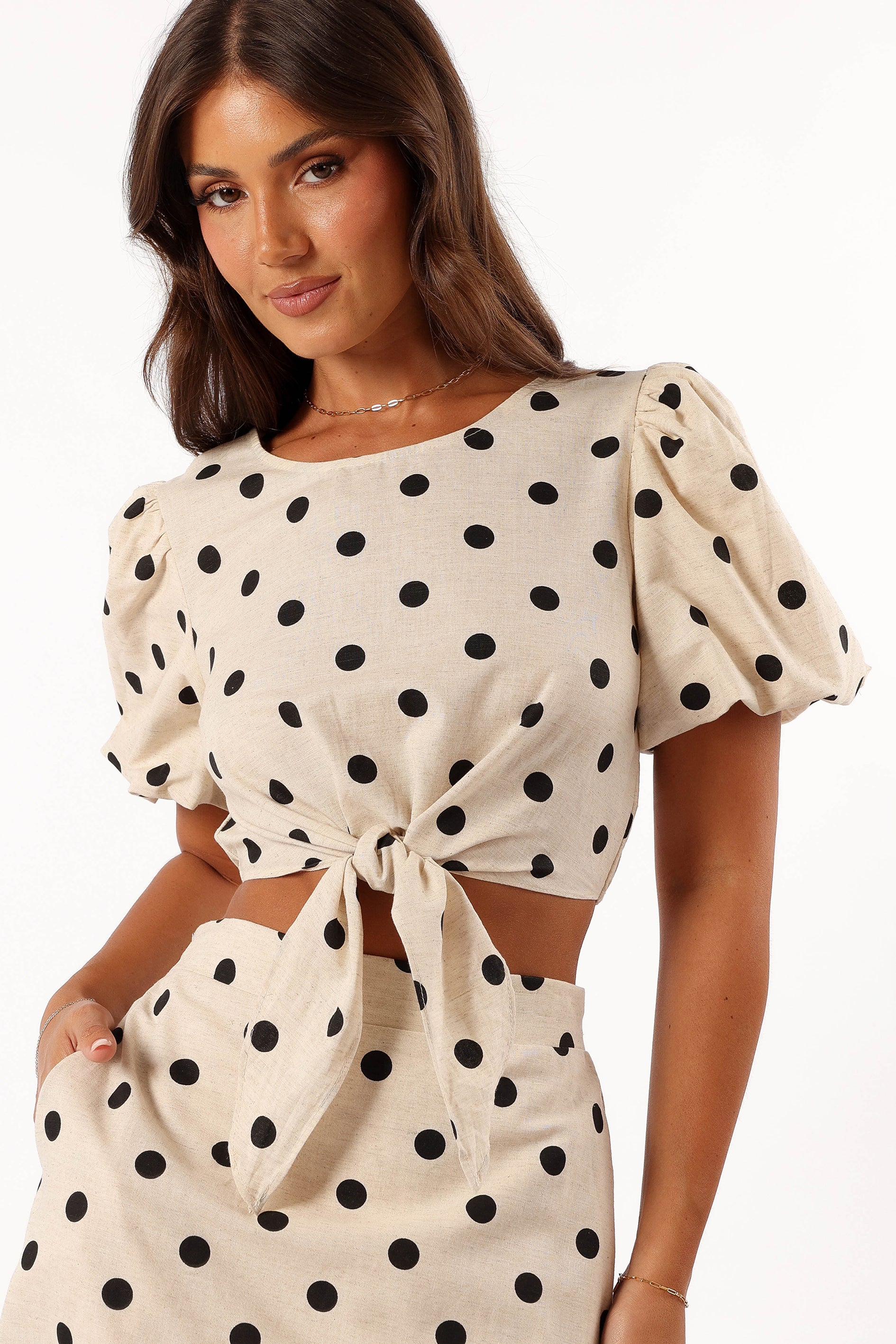 Kelce Top Beige - Women's Casual Blouse for Everyday Wear | Perfect for Office, Dating & Outings