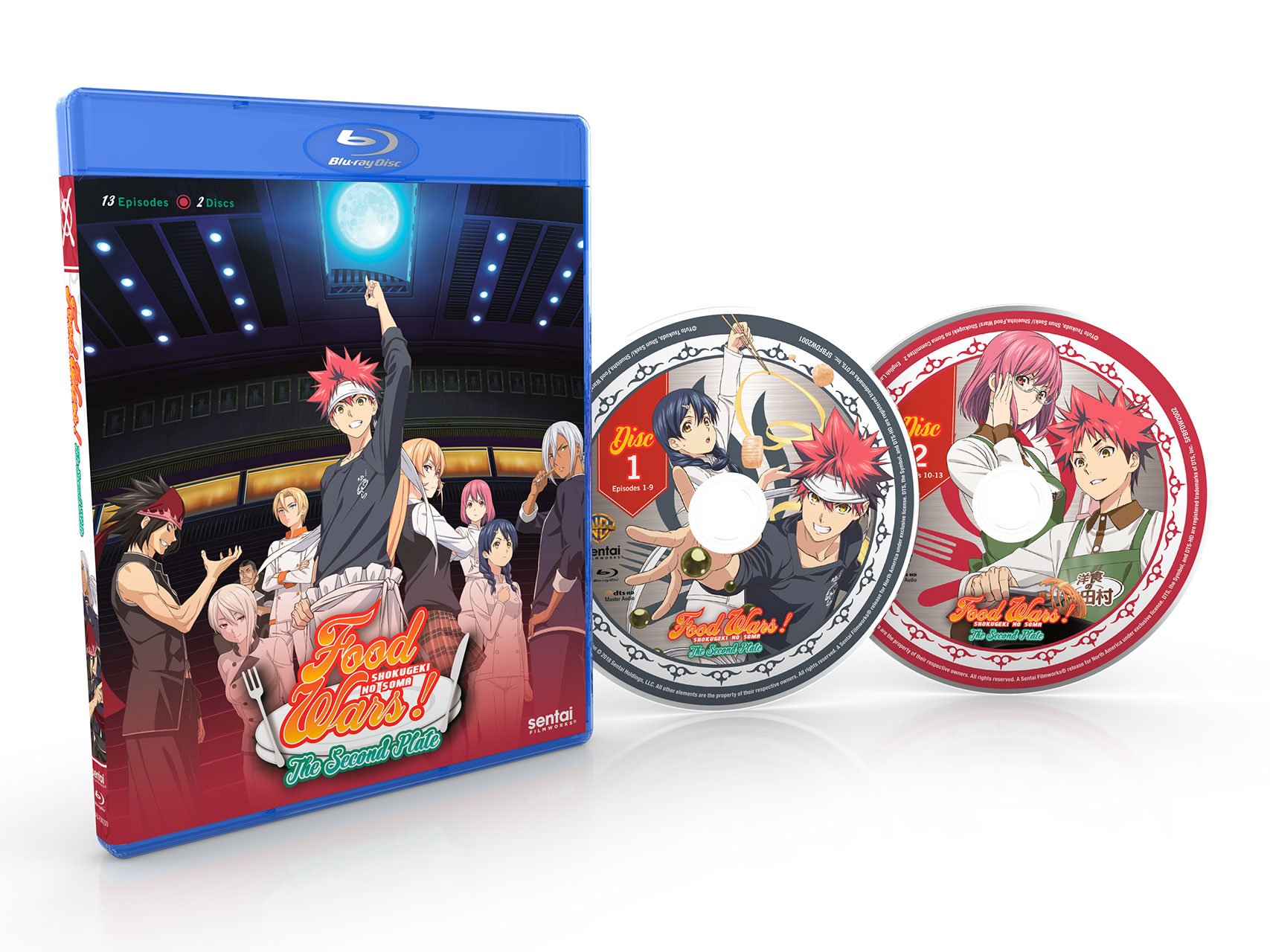 Food Wars: Shokugeki no Soma Season 2 - Anime DVD/Blu-ray | Japanese Cooking Battle Series | Perfect for Anime Fans & Food Lovers | Great for Movie Nights & Gift Giving