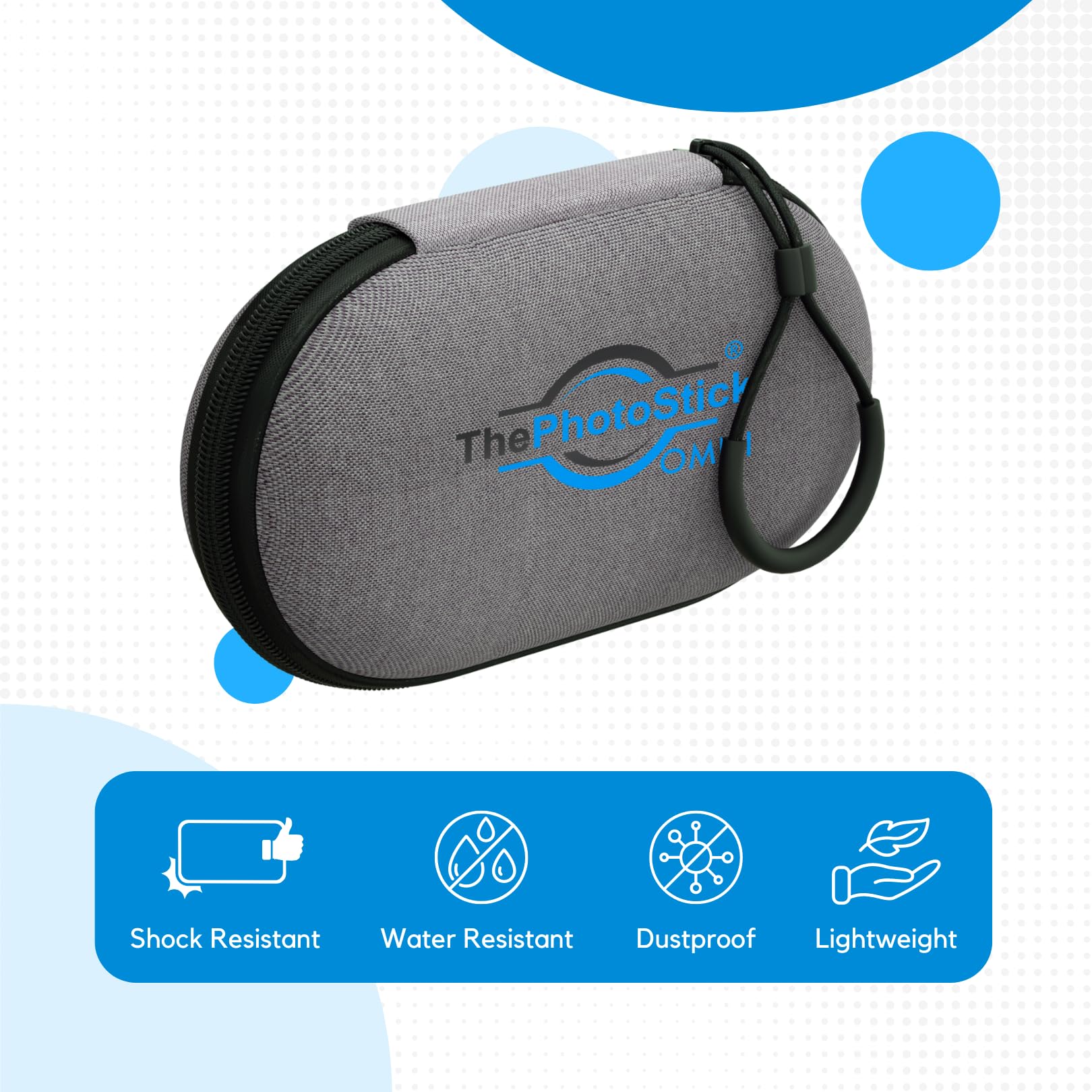 ThePhotoStick® Omni Case - Waterproof & Shockproof USB Flash Drive Storage Organizer | Portable Hard Travel Case for Electronics Accessories | Perfect for Travel, Office & Data Protection
