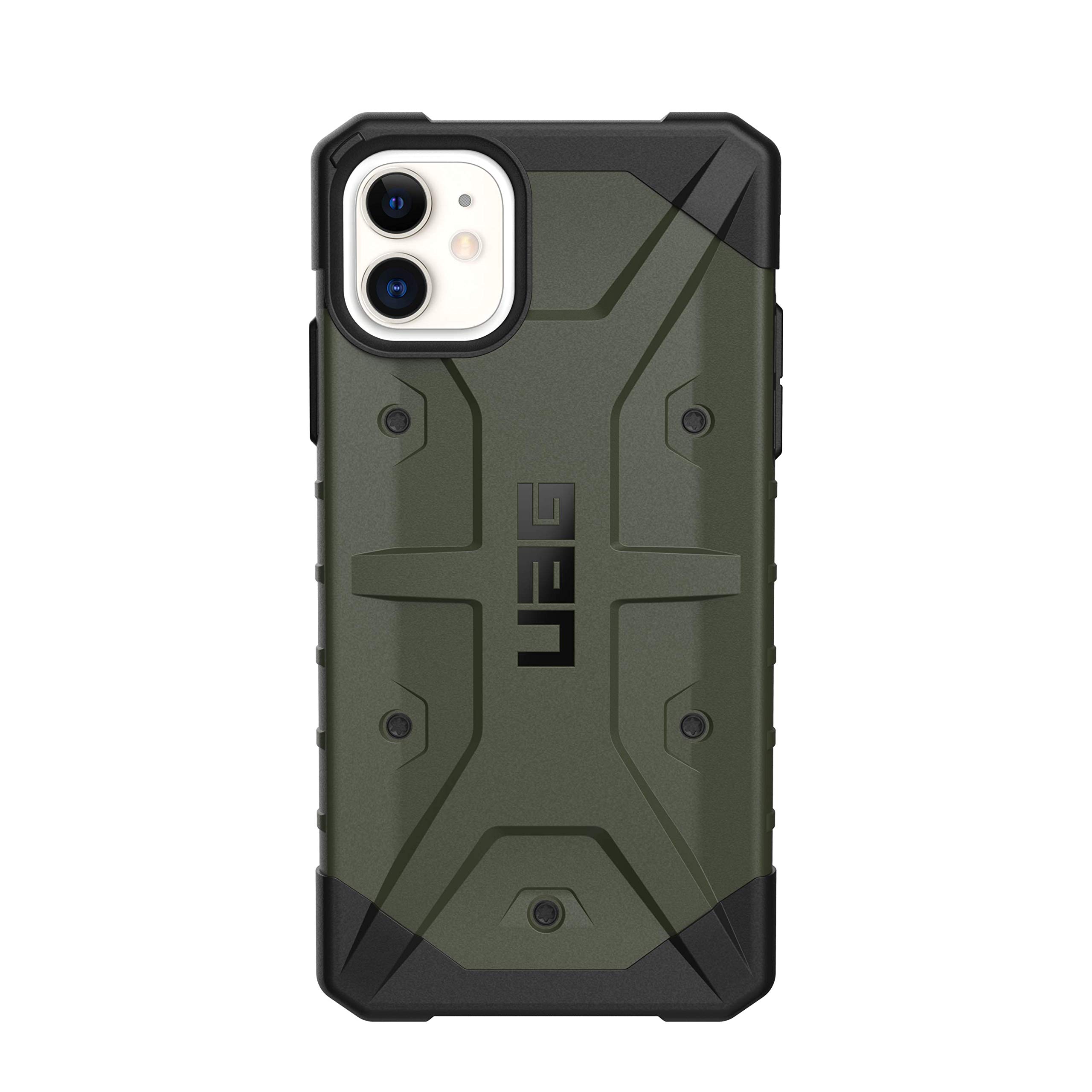 URBAN ARMOR GEAR UAG Rugged iPhone 11 Case [6.1-inch] - Military Drop Tested, Feather-Light Protection in Olive Drab | Perfect for Outdoor Adventures, Construction Work & Extreme Sports