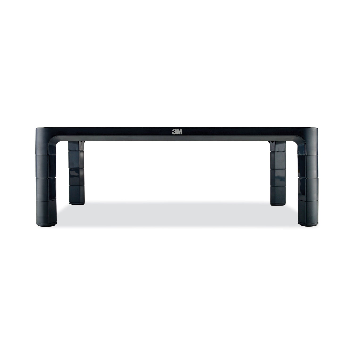 3M™ Adjustable Monitor Stand - Ergonomic Black Desk Riser (16