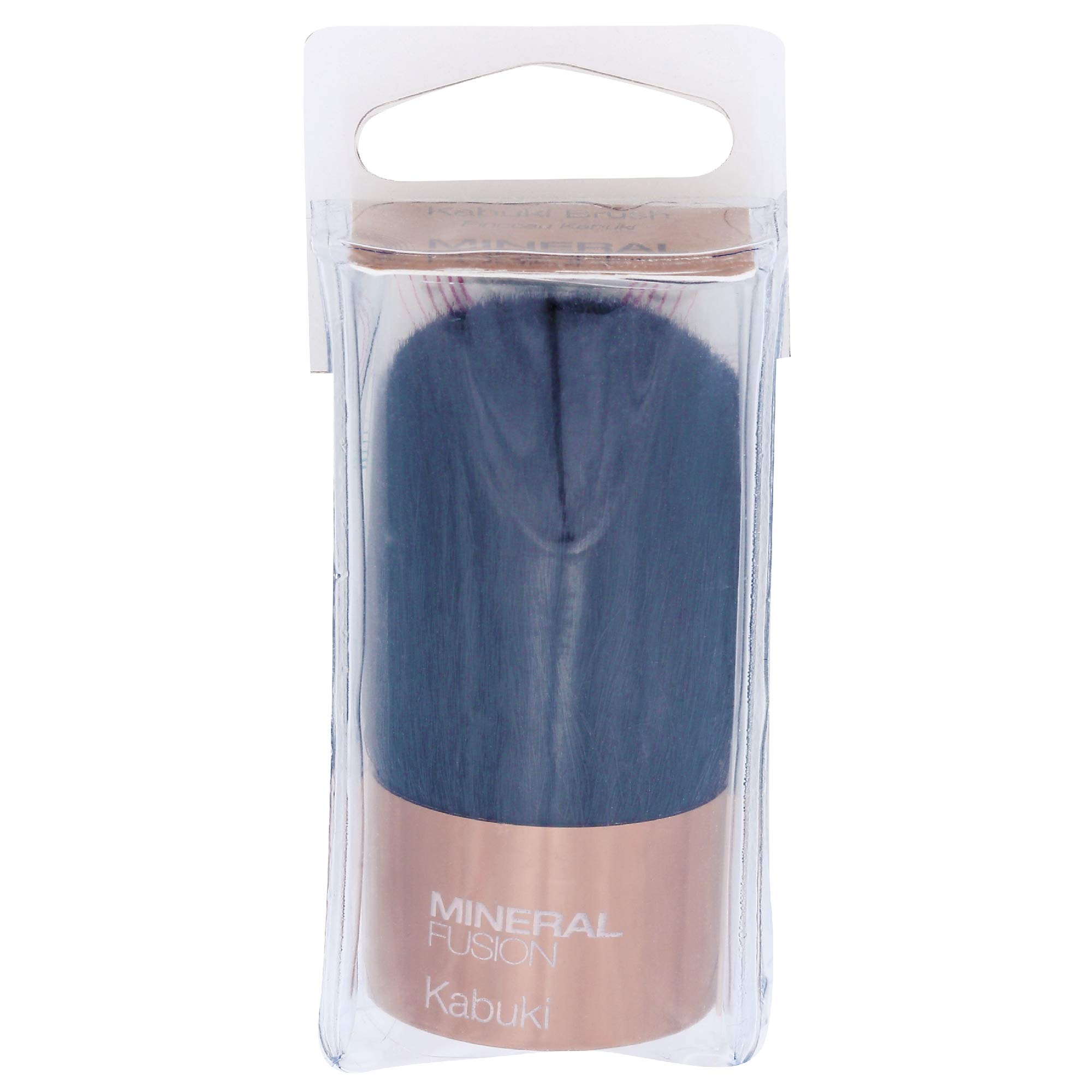 Mineral Fusion Kabuki Brush - Soft Vegan Makeup Brush for Mineral Powder & Foundation - Perfect for Travel & Everyday Makeup Application
