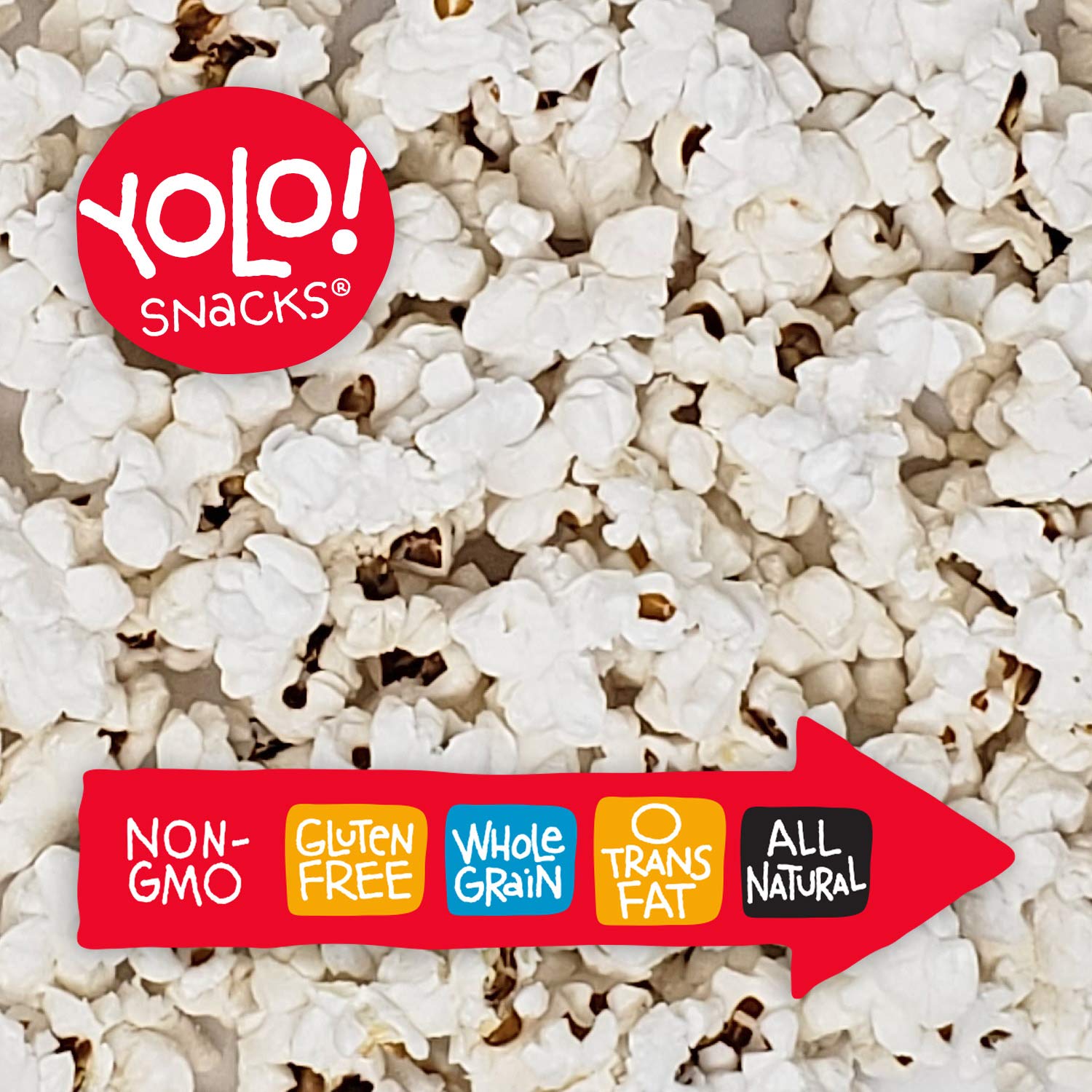 YOLO! Snacks - Premium Non-GMO White Hulless Popcorn Kernels (14oz, 3-Pack) - Small Kernels for Perfect Popping - Ideal for Movie Nights, Parties & Healthy Snacking