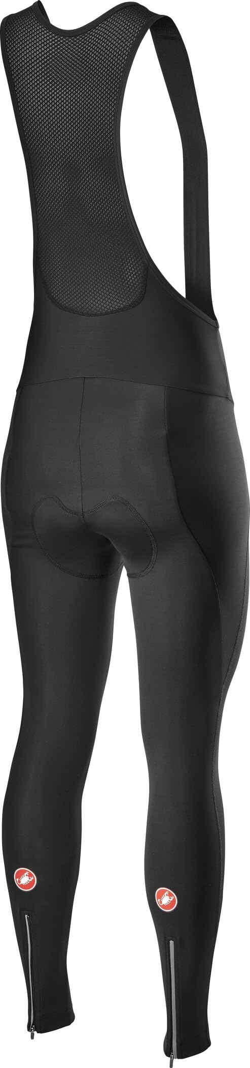 CASTELLI Men's Cycling Bib Shorts - Breathable & Padded for Comfort - Black - Size L - Perfect for Road Biking & Indoor Training