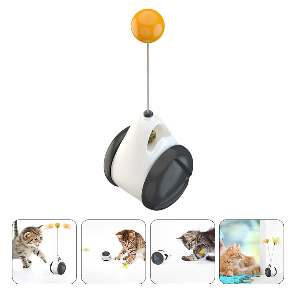 Balacoo Interactive Kitten Toys with Rotating Balance Swing & Rolling Balls - Fun Cat Chaser Training Toy for Playful Kittens - Perfect for Indoor Play, Exercise, and Bonding with Your Pet