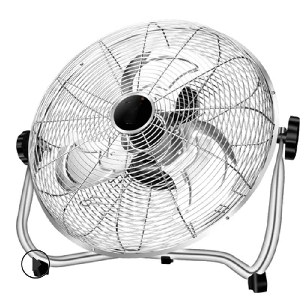 ZAJ 20in Cool Down Floor Fan - 135° Wide Oscillating, 8 Speed Settings, Ultra Quiet with Thickened Blades for Bedroom, Home Office & Living Room - Portable Standing Fan for Summer Cooling & Air Circulation