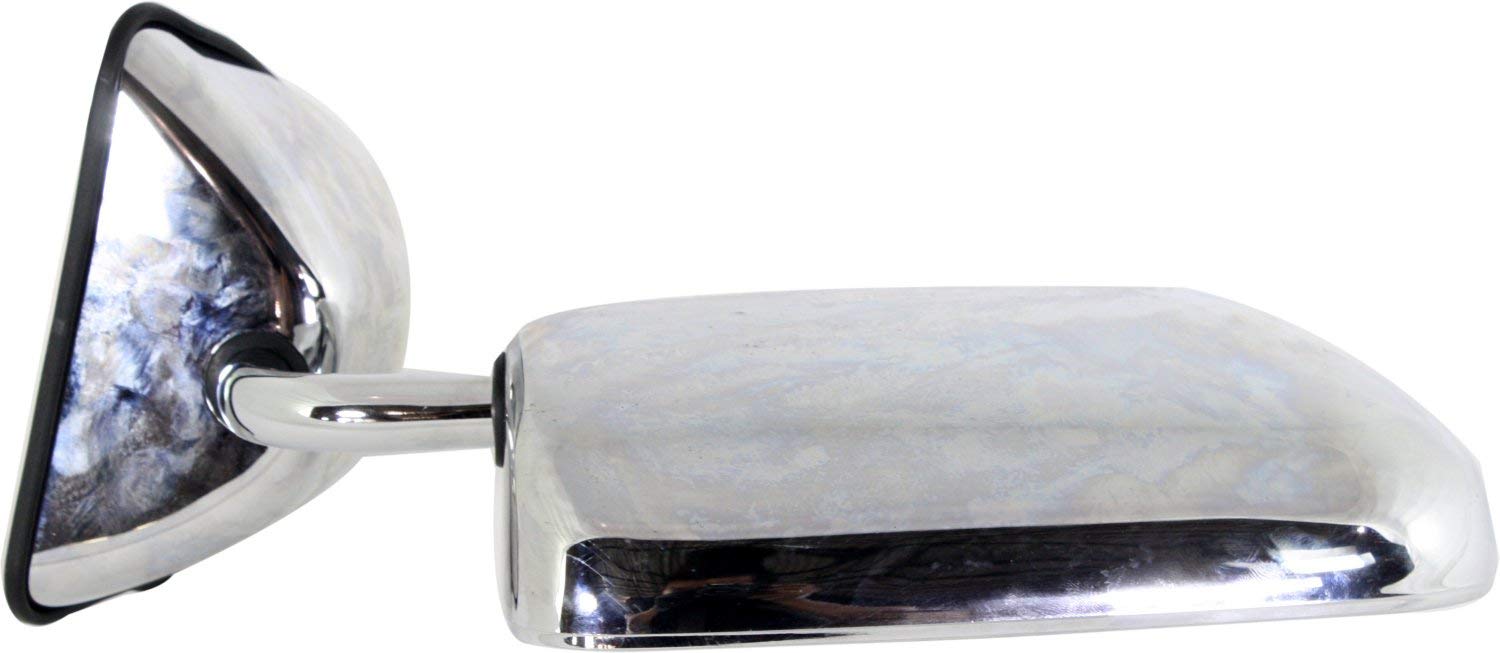 Kool Vue Manual Adjust Side Mirrors for Dodge W250 D250 D150 D350 W350 W150 Ramcharger 1988-1993 - Chrome Driver & Passenger Replacement - Perfect for Off-Roading & Truck Restoration Projects