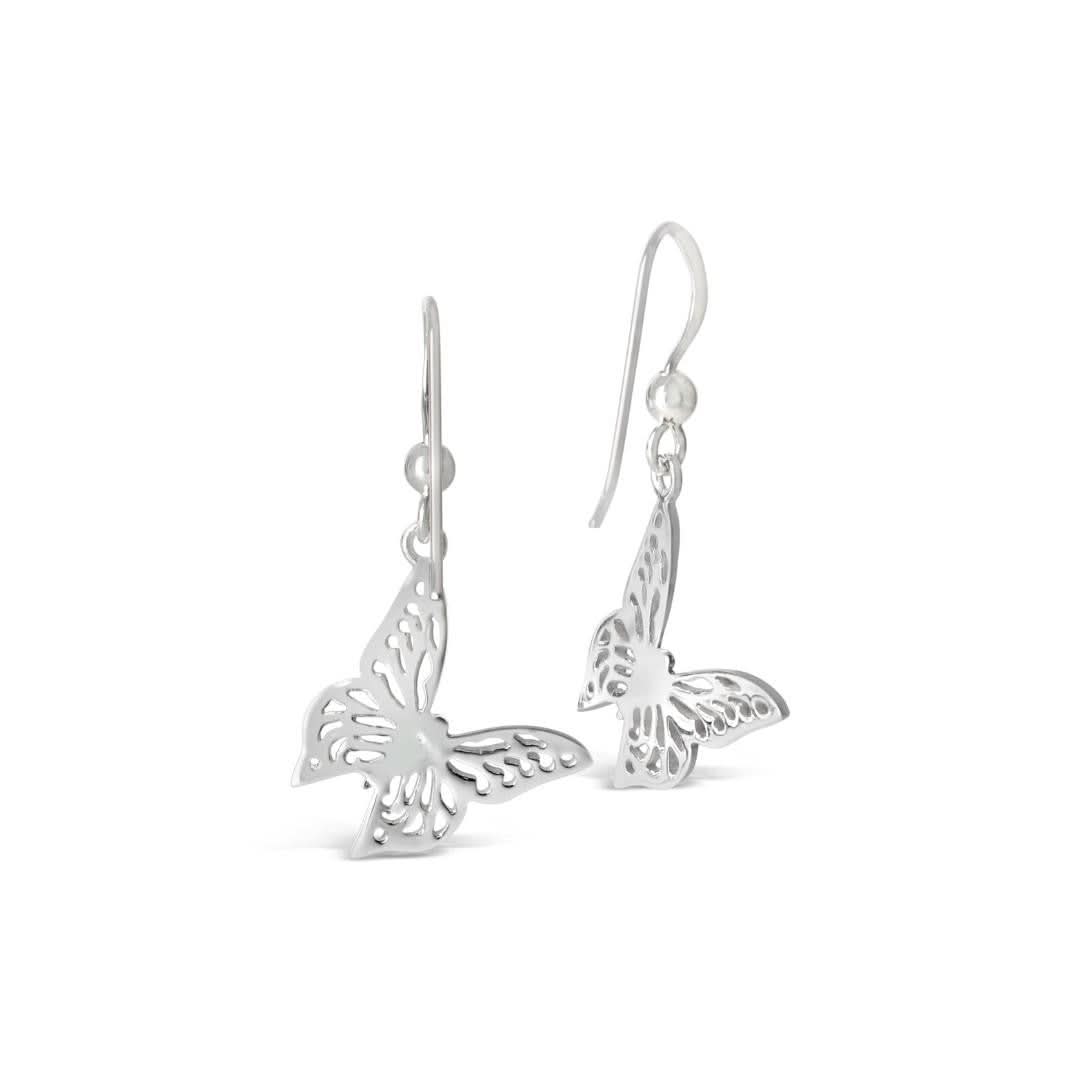 Elegant Silver Butterfly Earrings for Women - Hypoallergenic & Lightweight - Perfect for Parties, Weddings & Everyday Wear
