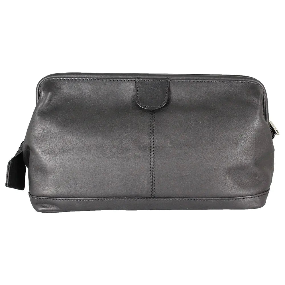 Premium Leather Toiletry Bag for Men & Women - Waterproof Travel Cosmetic Organizer - Perfect for Gym, Business Trips & Vacation Essentials