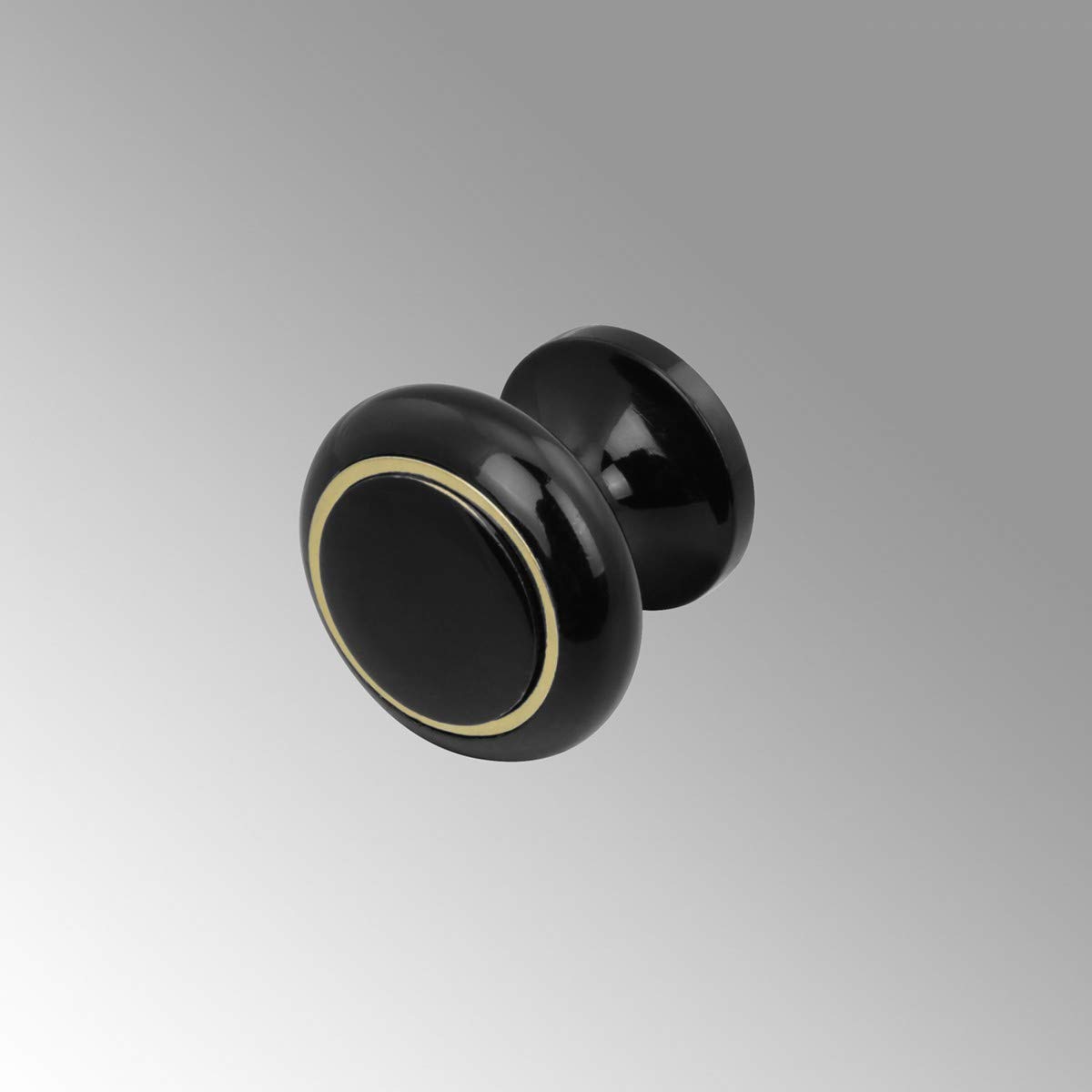 Antique 1 Inch Black Solid Brass Cabinet Knobs - Vintage Drawer Pulls for Dressers & Vanities - Unique Handcrafted Cabinet Hardware - Perfect for Home Renovation & Furniture Restoration Projects