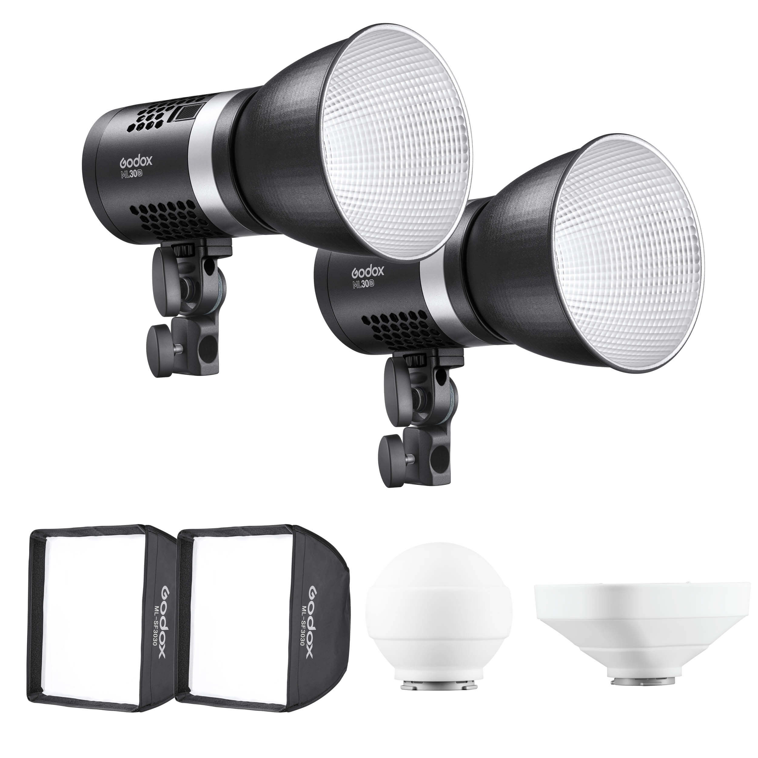 ML30Bi Ultra Compact Bi-Color COB LED Light Twin Kit (ML30BI K2) - Professional Photography & Video Lighting for YouTube, Studio, and Live Streaming