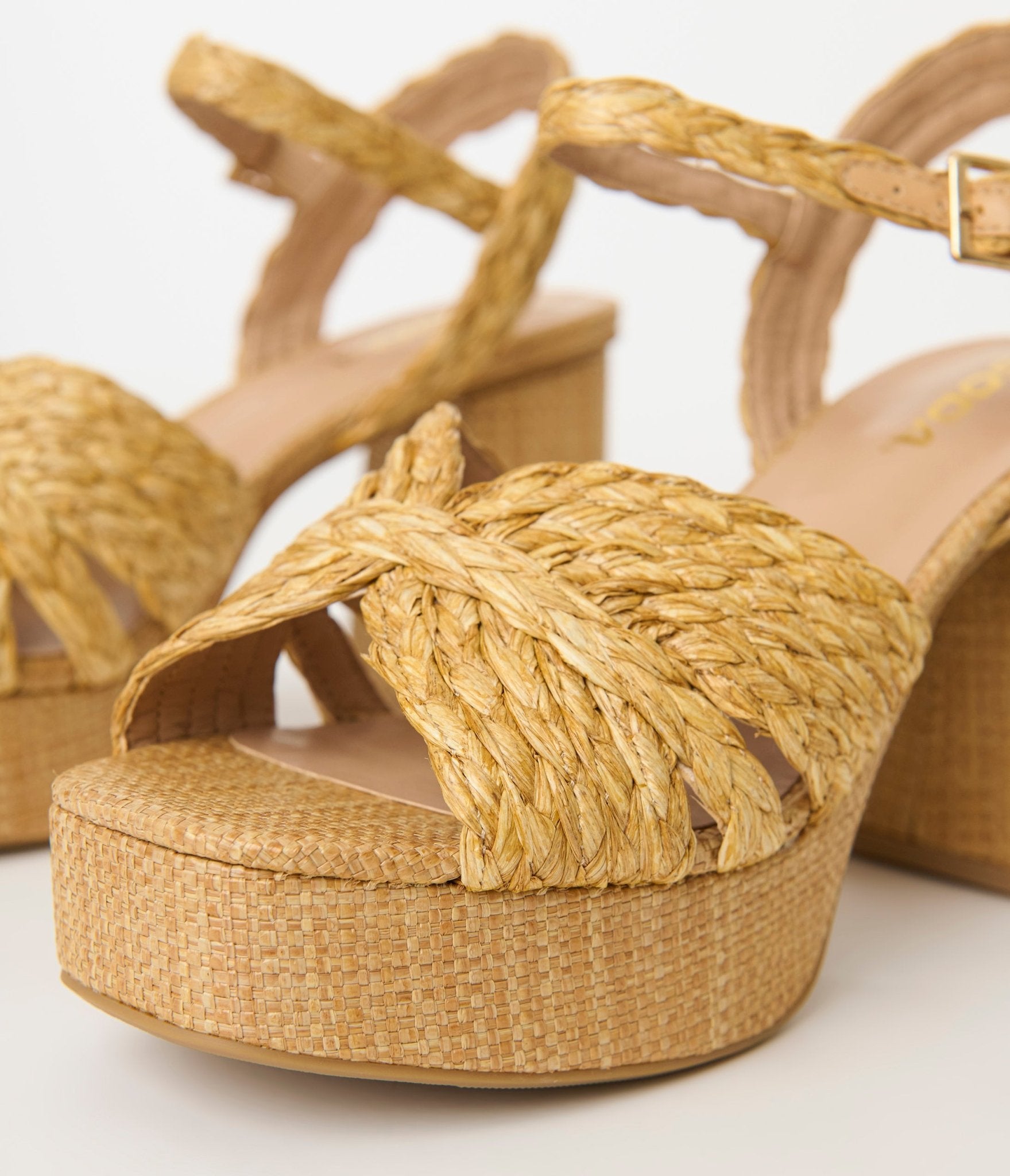 Stylish Raffia Teacup Platform Heels for Women - Comfortable Summer Wedge Sandals for Beach, Wedding & Party Outfits