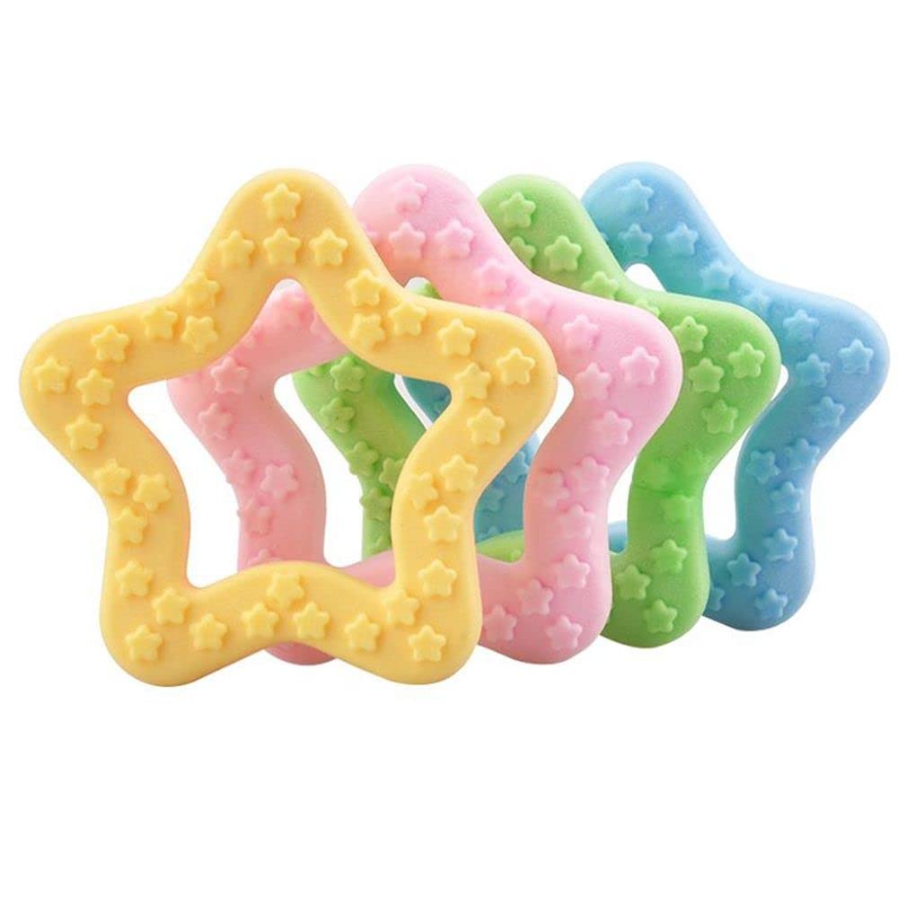 **Durable Puppy Chew Toys for Small Dogs – Star-Shaped TPR Rubber Teething Toy for Teeth Cleaning & Interactive Play – Perfect for Puppy Training & Dental Health**    *(Use Case: Ideal for teething puppies, interactive play, and promoting dental hygiene in small dogs.)*