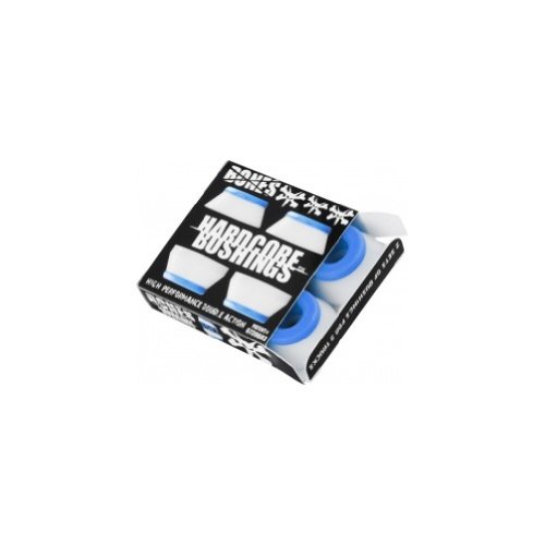 Premium Bones Skateboard Hardcore Soft Bushings Kit - Includes Axle, Kingpin Nuts & Speed Washers - Perfect for Street Skating, Park Riding & Smooth Turns