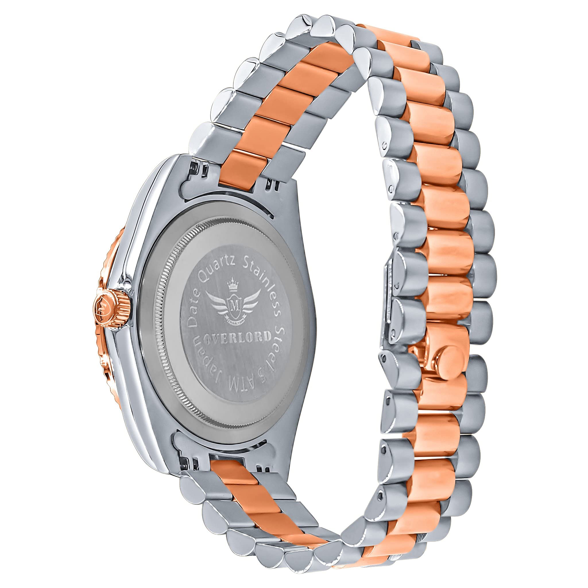 Luxury Aristocratic Steel Automatic CZ Watch for Men - Waterproof Dress Watch with Swarovski Crystals - Perfect for Business, Formal Events & Special Occasions