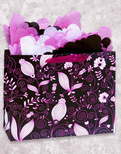 Hot Pink Paradise Gift Bags - Elegant Party Favor Bags for Birthdays, Weddings & Baby Showers - Perfect for Candy, Gifts & Party Supplies
